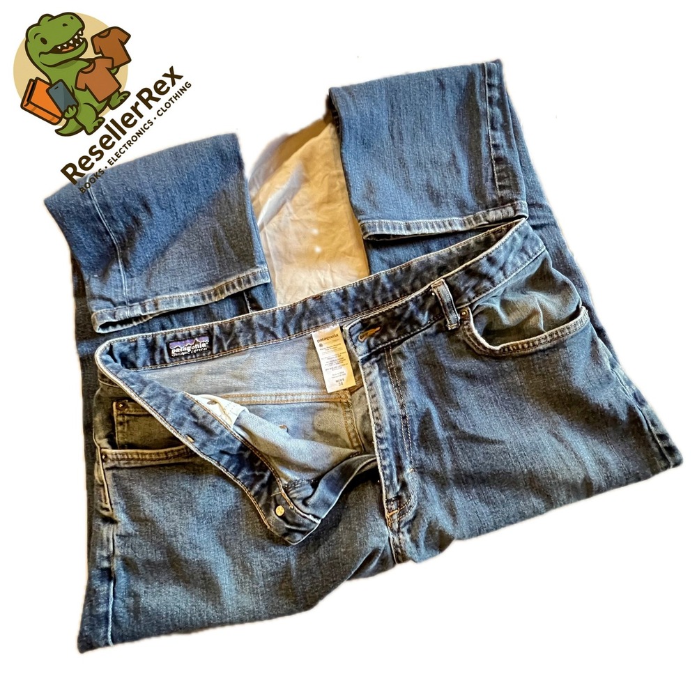 Patagonia Men's Blue Denim‎ Jeans Straight Fit Size 38x30